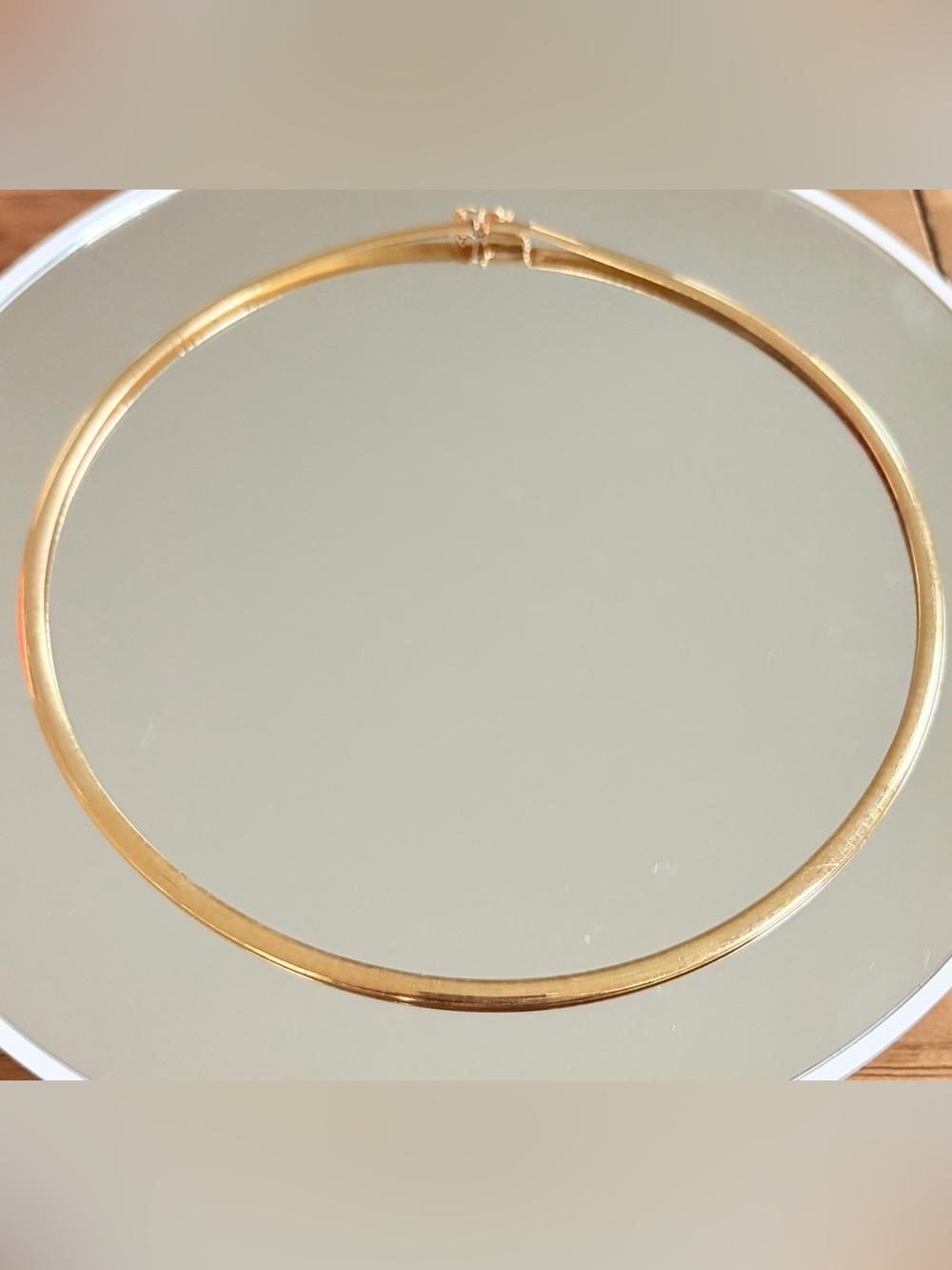 Vintage 14K Gold Italy Snake Collar Necklace 16” 4mm 17g Solid Yellow Gold